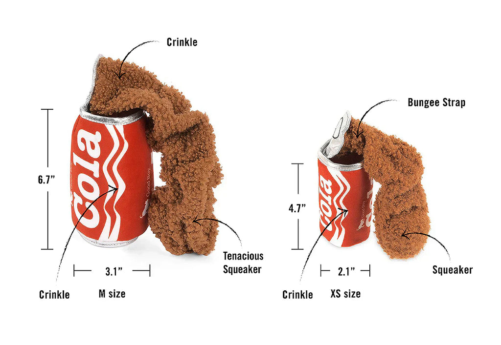 Snack Attack (Mini) Soda XS  - Dog Toys