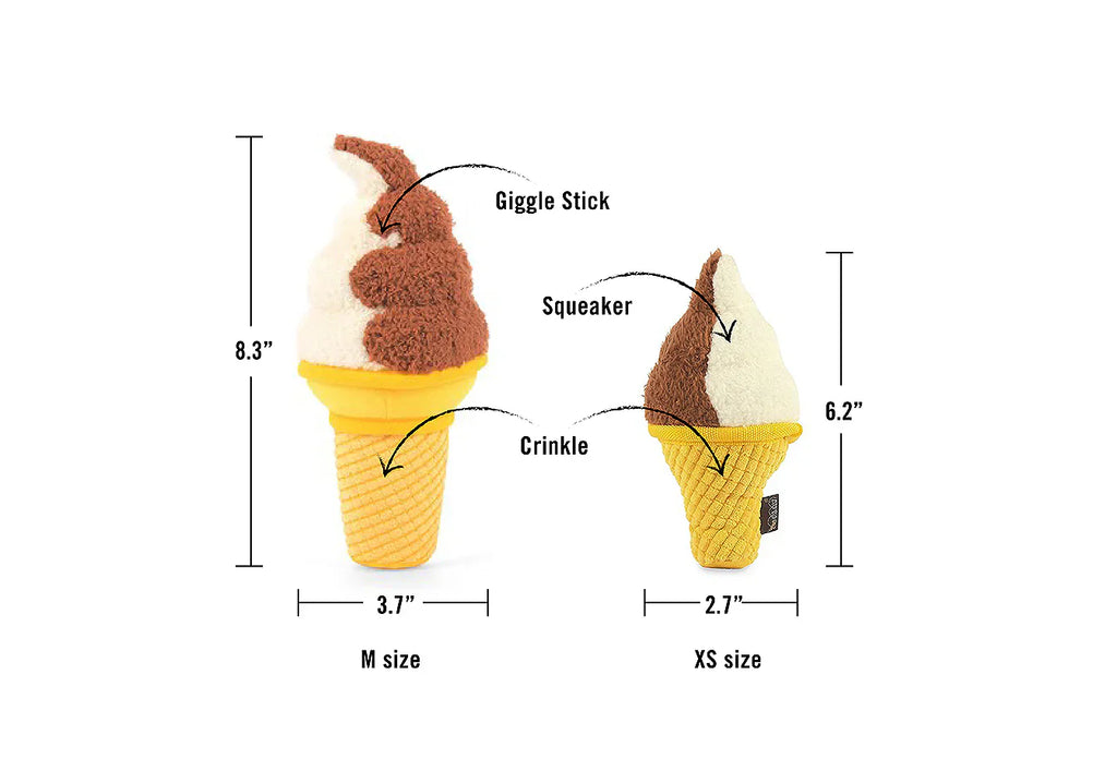 Snack Attack (Mini) SoftServe XS  - Dog Toys