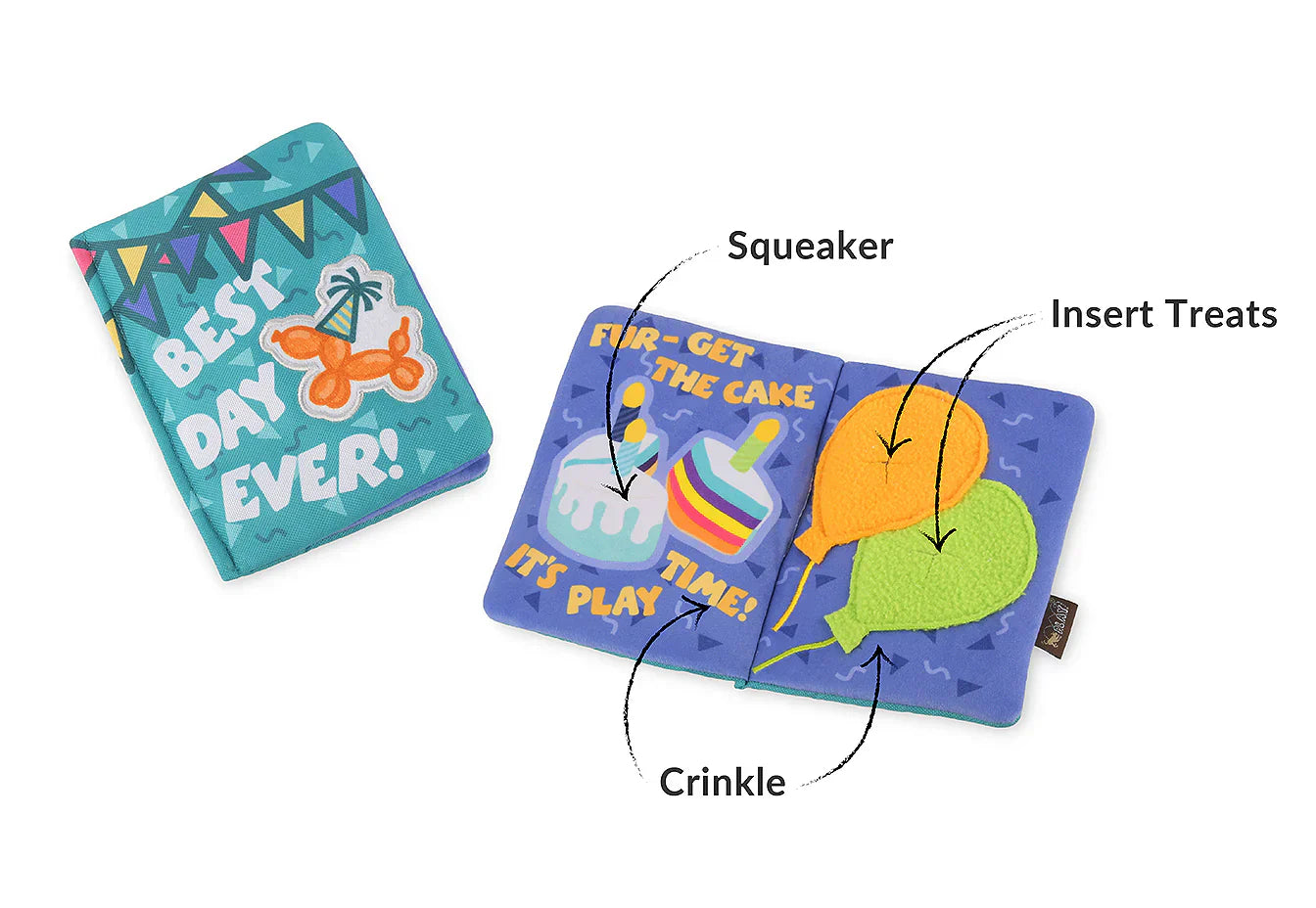 Party Animal - Birthday Card Barkday Wishes - Dog Toys