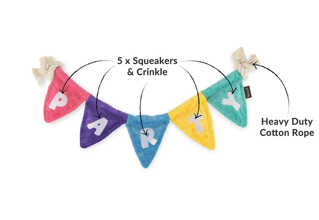Party Animal - Party Flag - Dog Toys