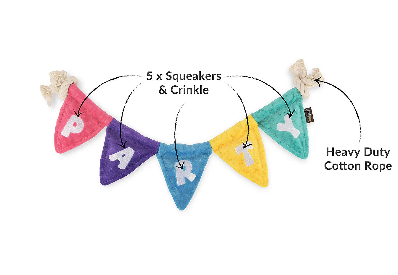 Party Animal - Party Flag - Dog Toys