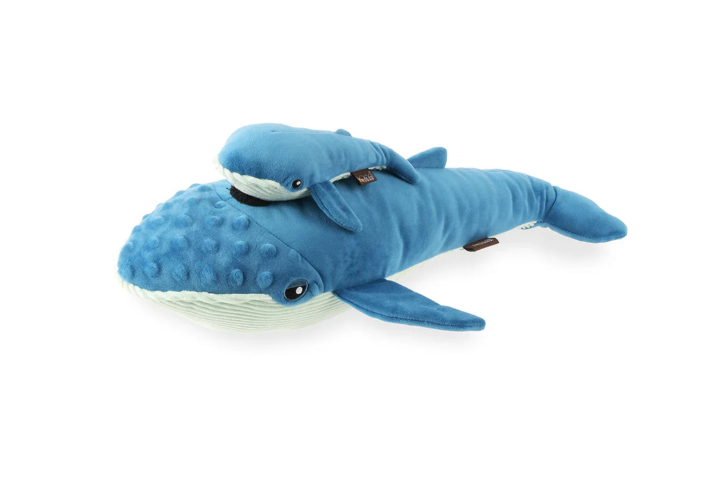 Ocean Buddies - Whales Big Blue & Baby Blue  - Dog Toys