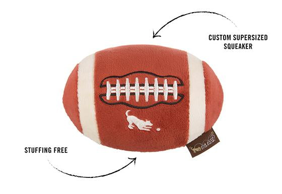 Back To School Fido's Football Plush Dog Toy