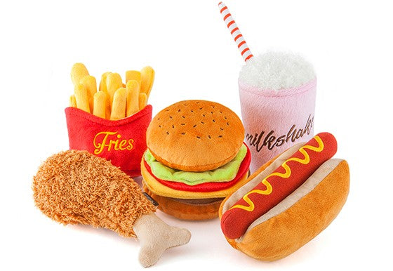 Hot Dog Plush Dog Toy