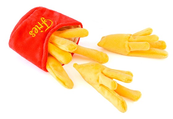 French Fries Plush Dog Toy