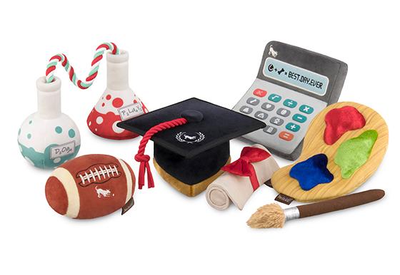 Back To School Fido's Football Plush Dog Toy