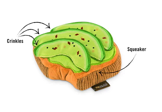 Barking Brunch (Mini) Avocado Toast XS  - Dog Toys