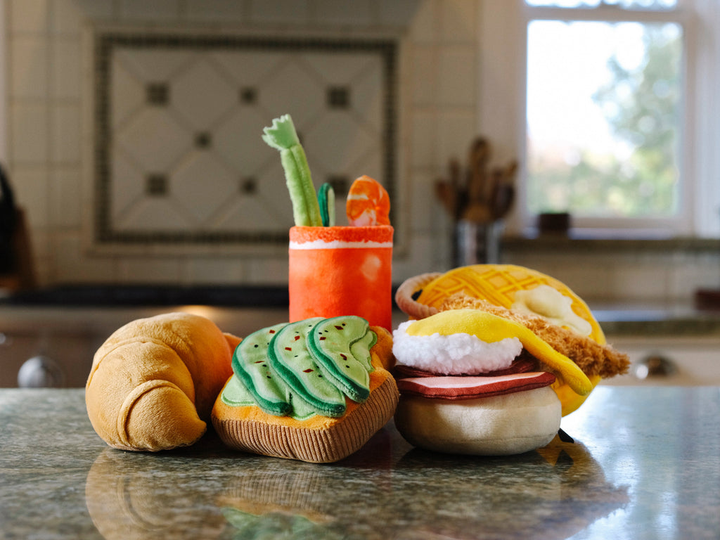 Barking Brunch Bennys Benedict Plush Dog Toy